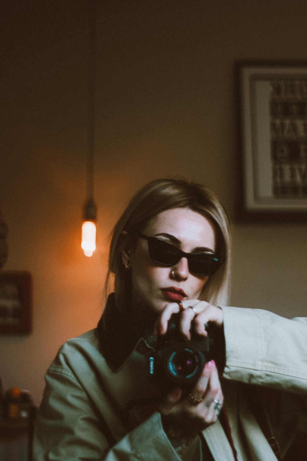 Portrait of a Swiss French female journalist and editor