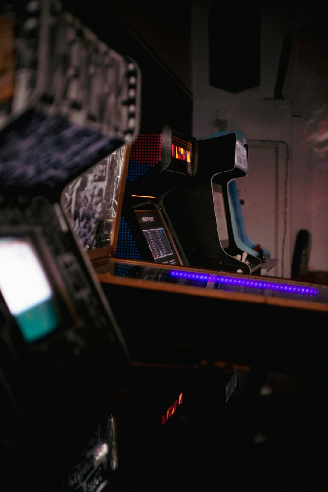 1990s television news studio desk with monitors
