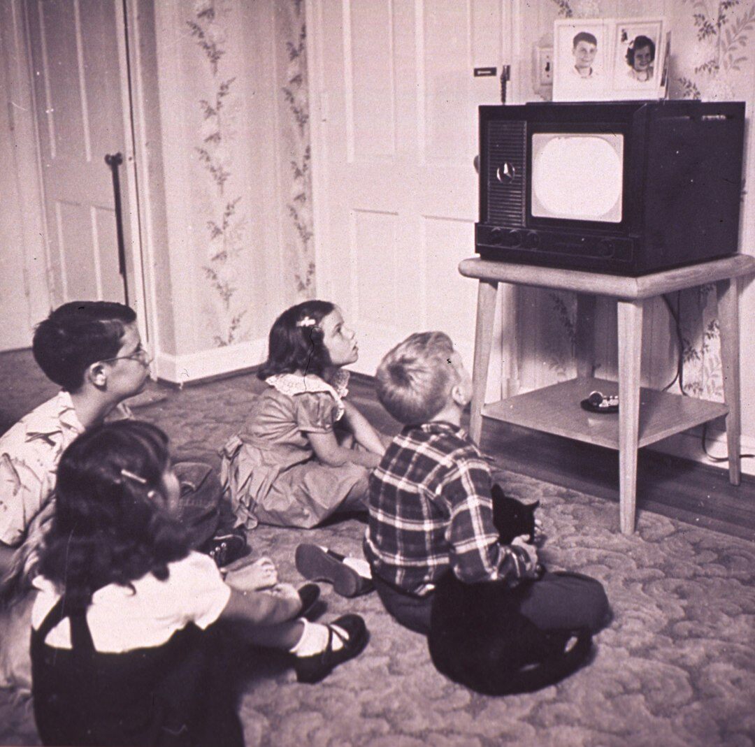 vintage television presenter