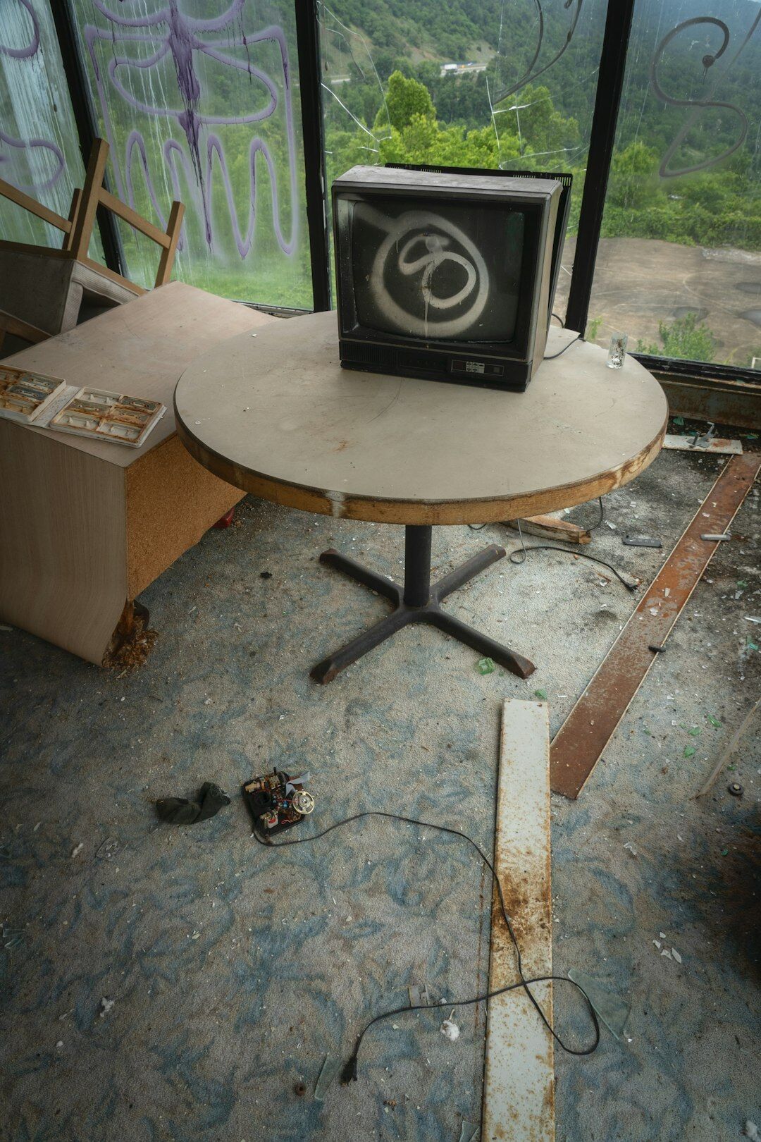 vintage television set