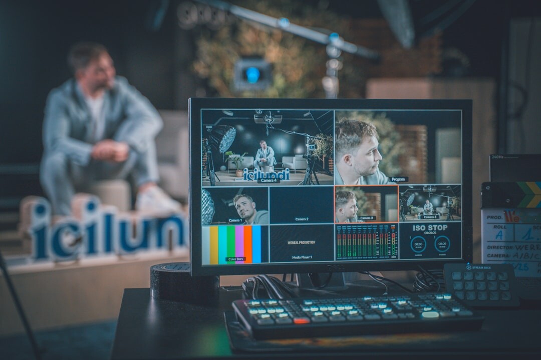 modern tv studio setup