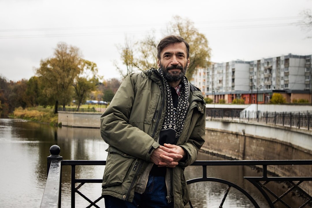 Portrait of a Swiss French male journalist and editor